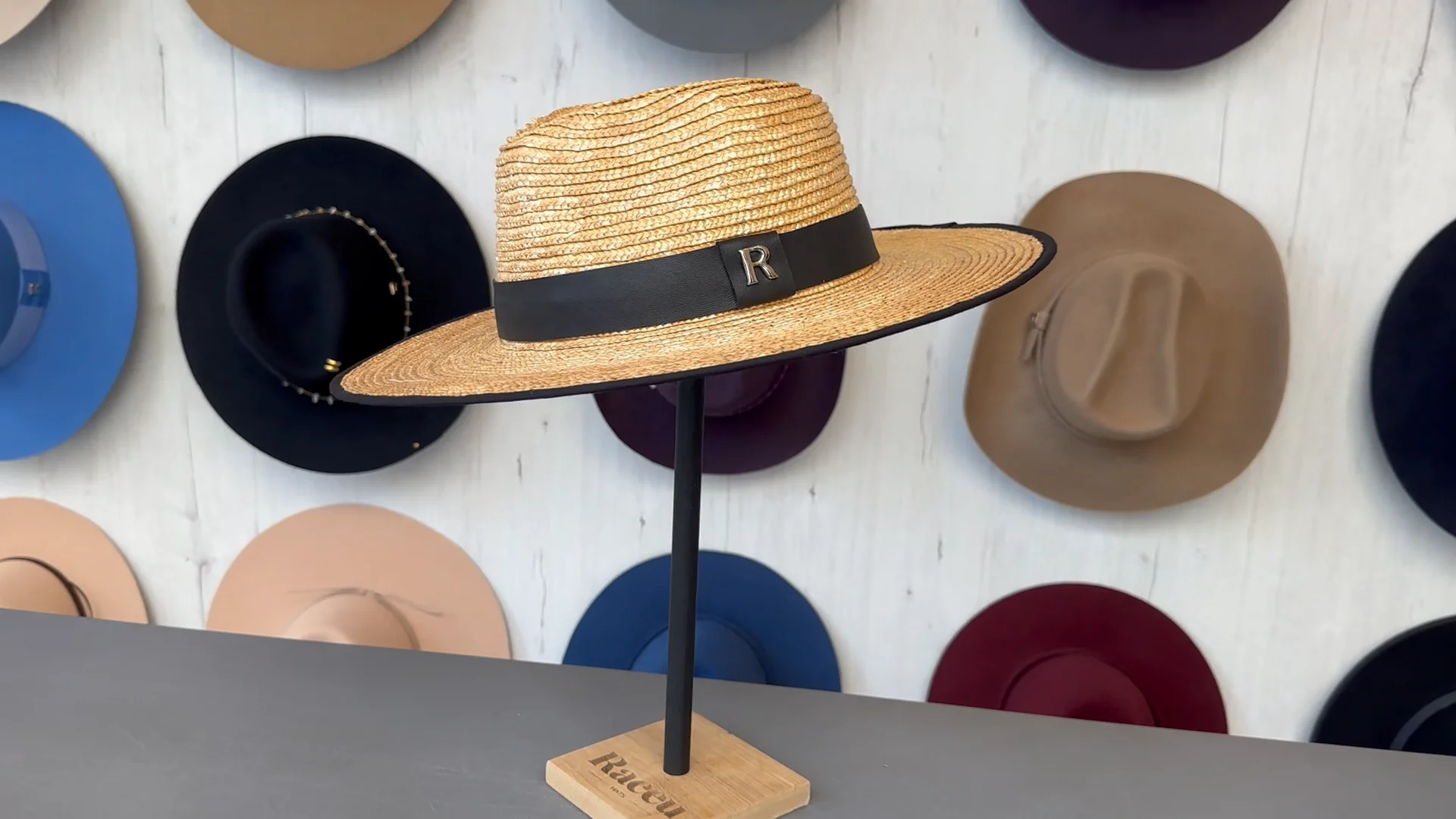 Neutral Wide Brim Straw Hat | WHISTLES | Whistles UK |
