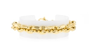 Italian 18kt Gold Over Sterling Cable-Link Bracelet