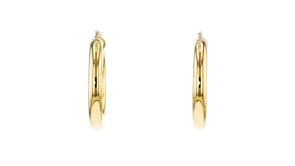 Italian 5mm 14kt Yellow Gold Hoop Earrings