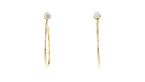 Italian .50 ct. t.w. CZ Jewelry Set Stud Earrings and Hoop Earring Jackets in 18kt Gold Over Sterling