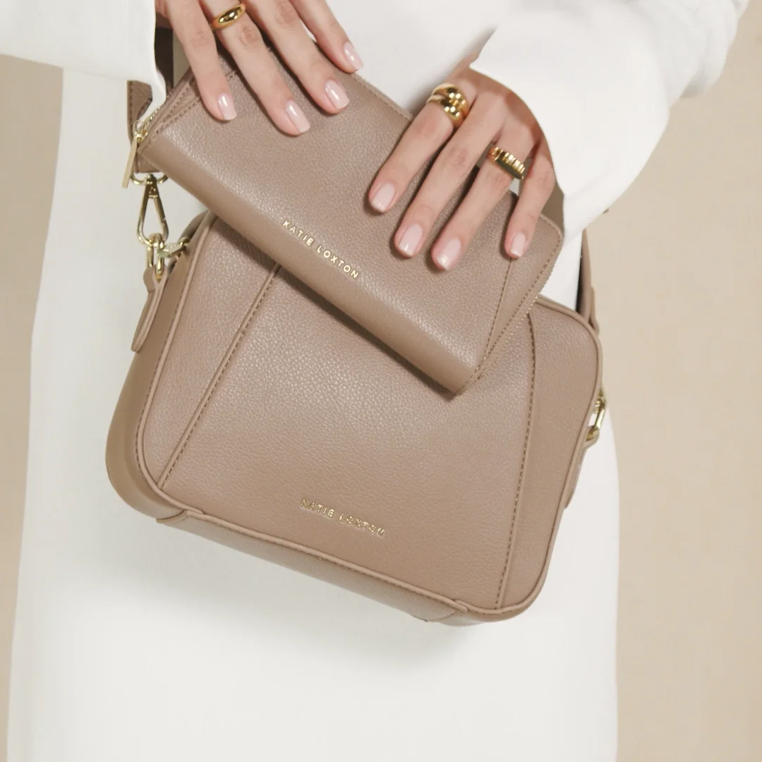 Hana Mocha Crossbody Bag | Vegan Leather | Katie Loxton USA