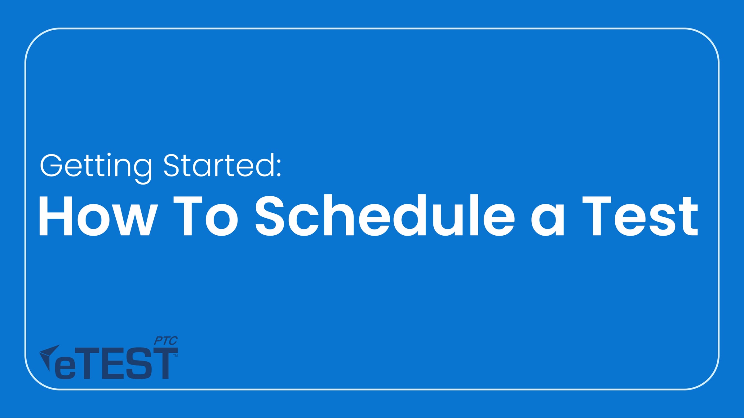 Scheduling a Test | Videos & Movies on Vimeo