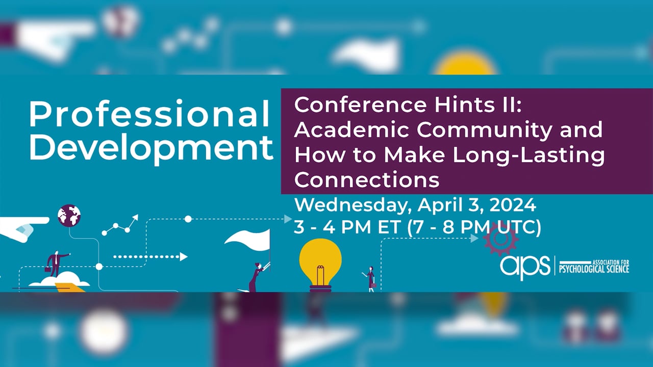 Professional Development Association for Psychological Science APS