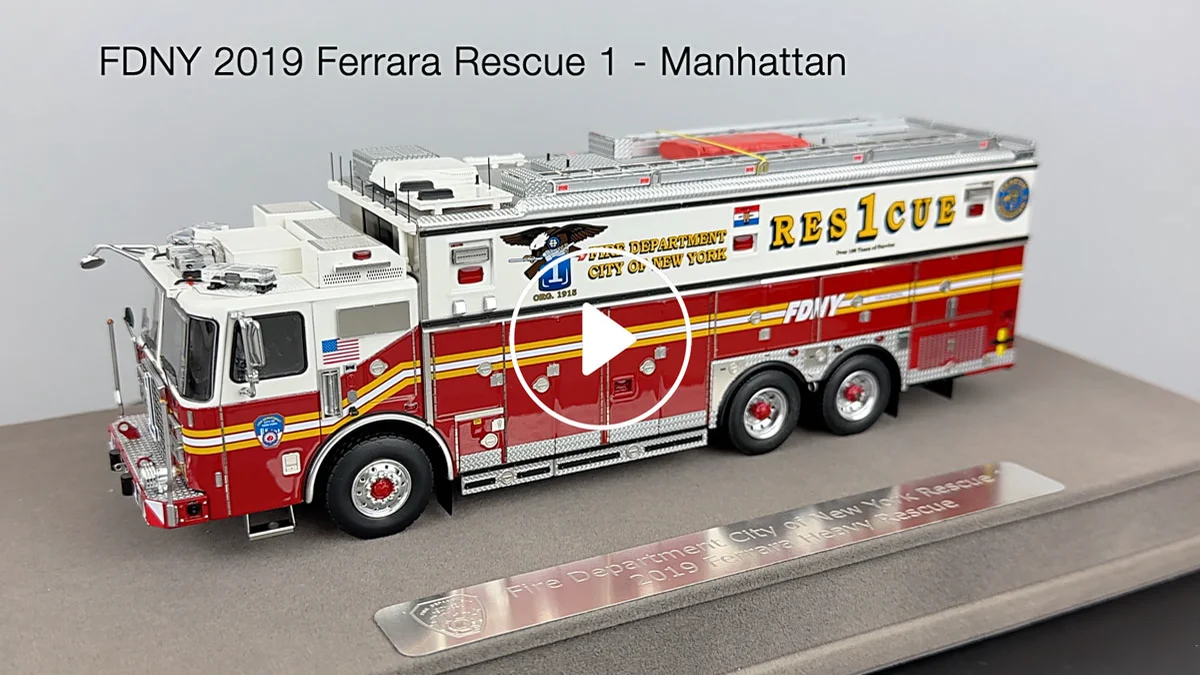 Fire Replicas FDNY 2019 Ferrara Rescue 1 - Manhattan