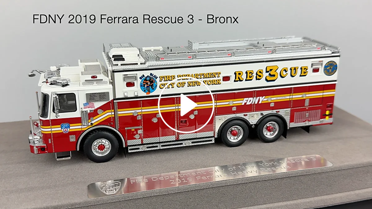Fire Replicas FDNY 2019 Ferrara Rescue 3 - Bronx