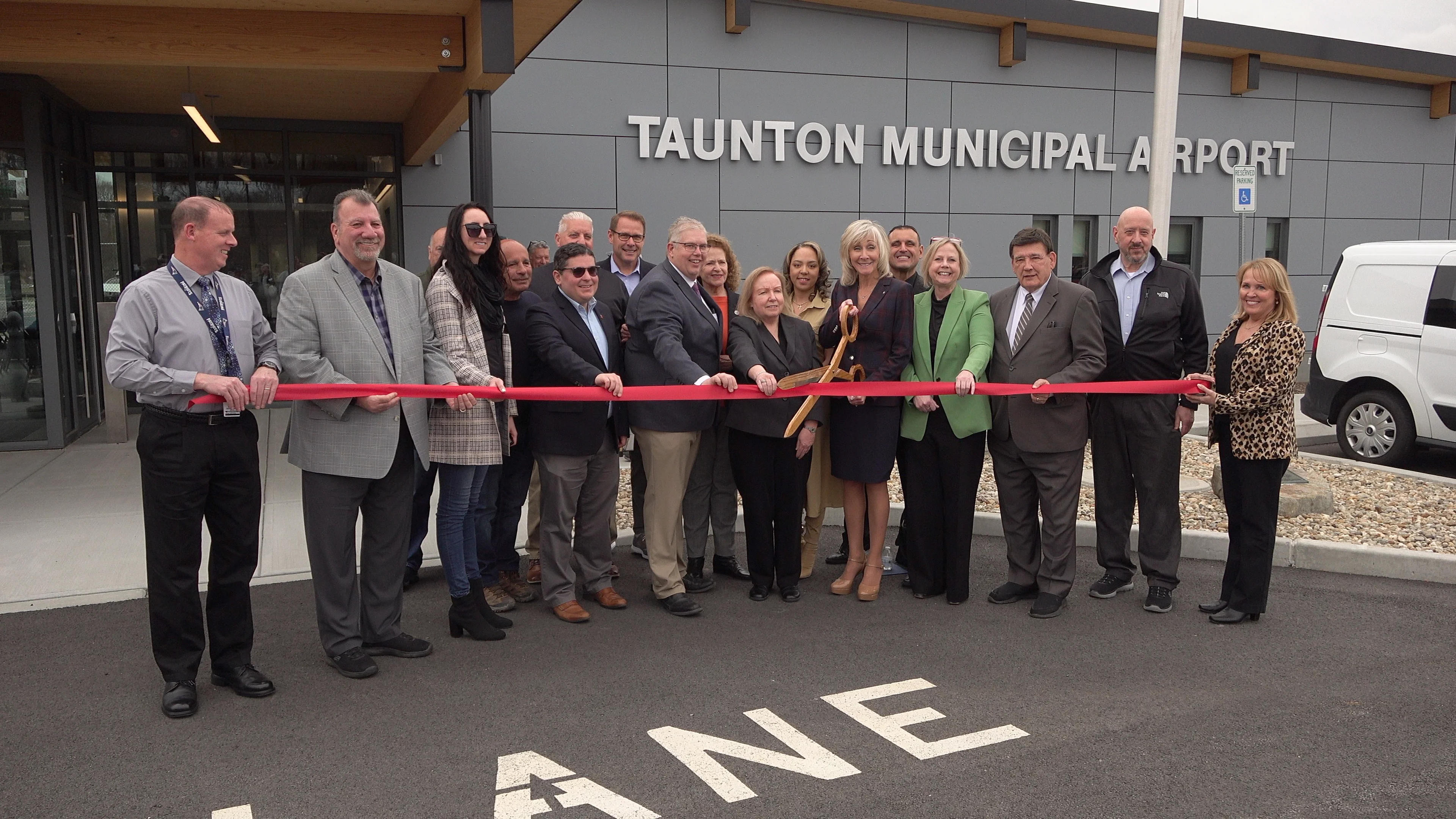 Taunton Municipal Airport Administration Building Ribbon Cutting [4K