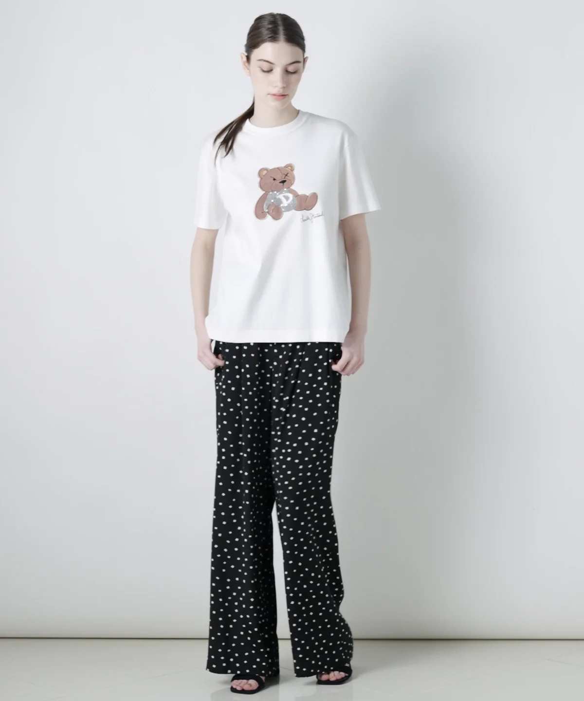 DSC / ベアプリントフライスTシャツ TOPS Night STORE | ダブル