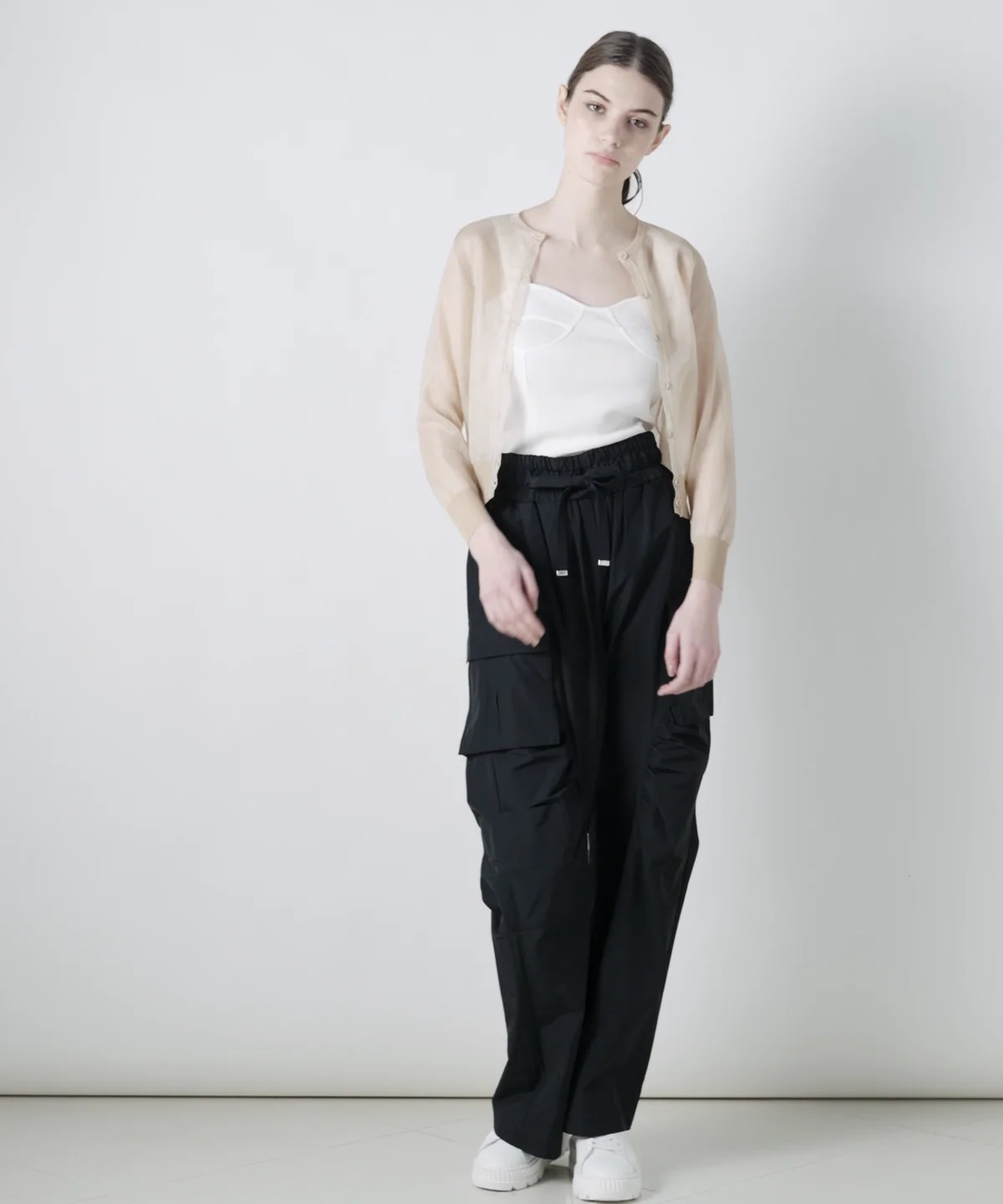 DSC / シアーグロッシーカーディガン (SALE) TOPS Night STORE