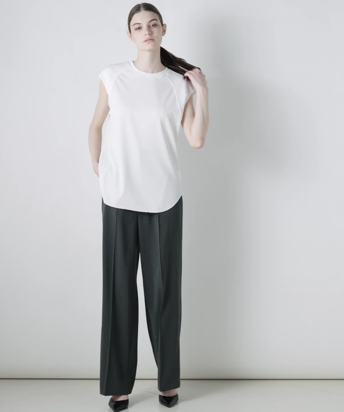 Sov. / アクアスーティングフレンチスリーブトップス TOPS Night