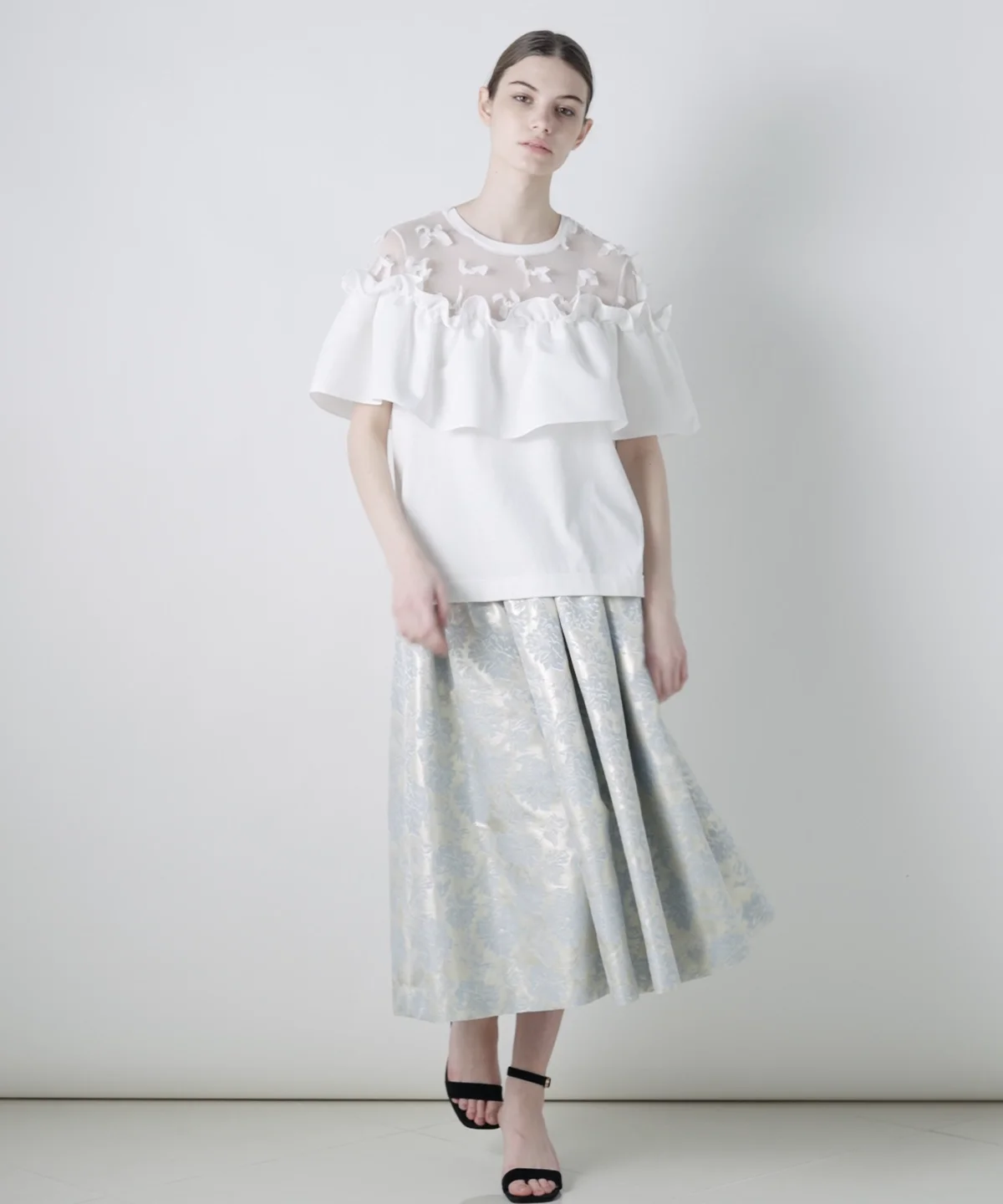Sov. / チュールドッキングカットソー TOPS Night STORE Sov. / チュールドッキングカットソー TOPS Night STORE