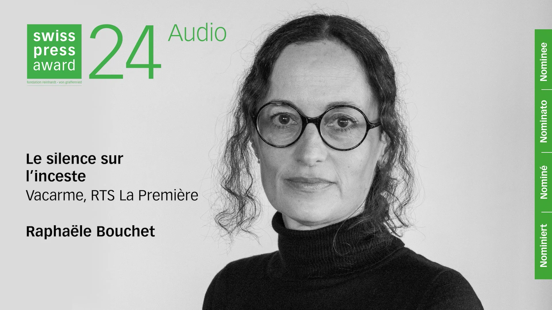 Swiss Press Award 24 Audio – F – Raphaële Bouchet on Vimeo