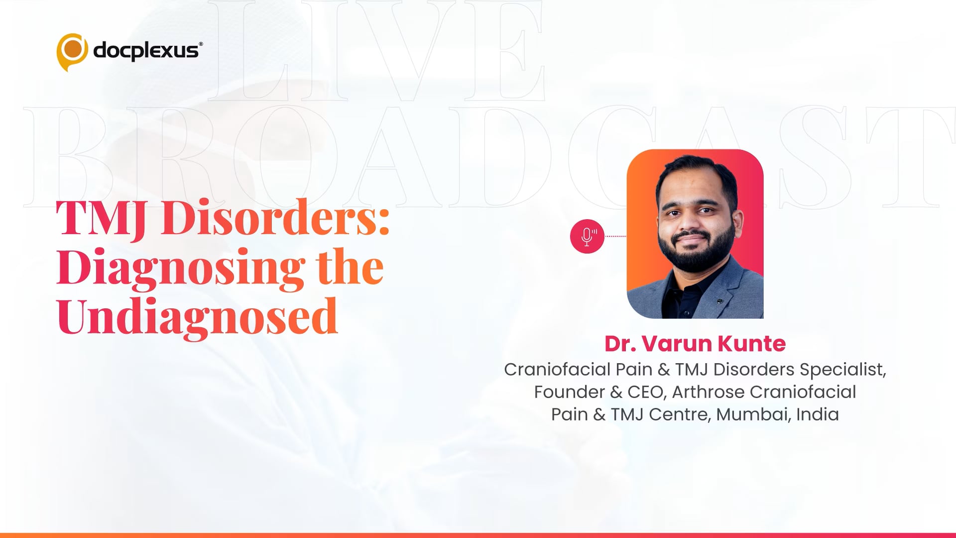 TMJ Disorders : Diagnosing the Undiagnosed