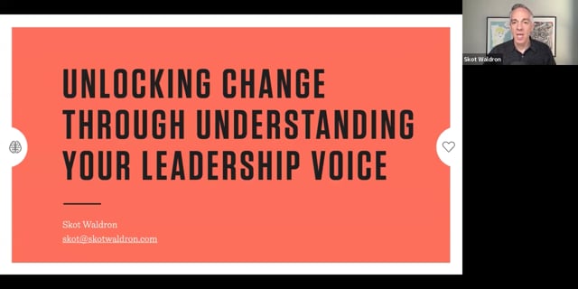 Unlocking Change Through Understanding Your Leadership Voice