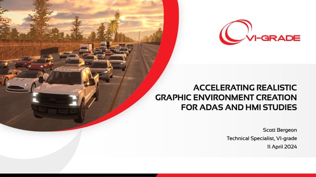 Accelerating realistic graphic environment creation for ADAS and HMI studies