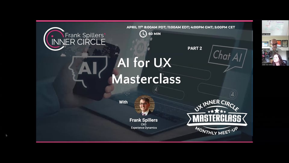 AI for UX Masterclass pt 2/2