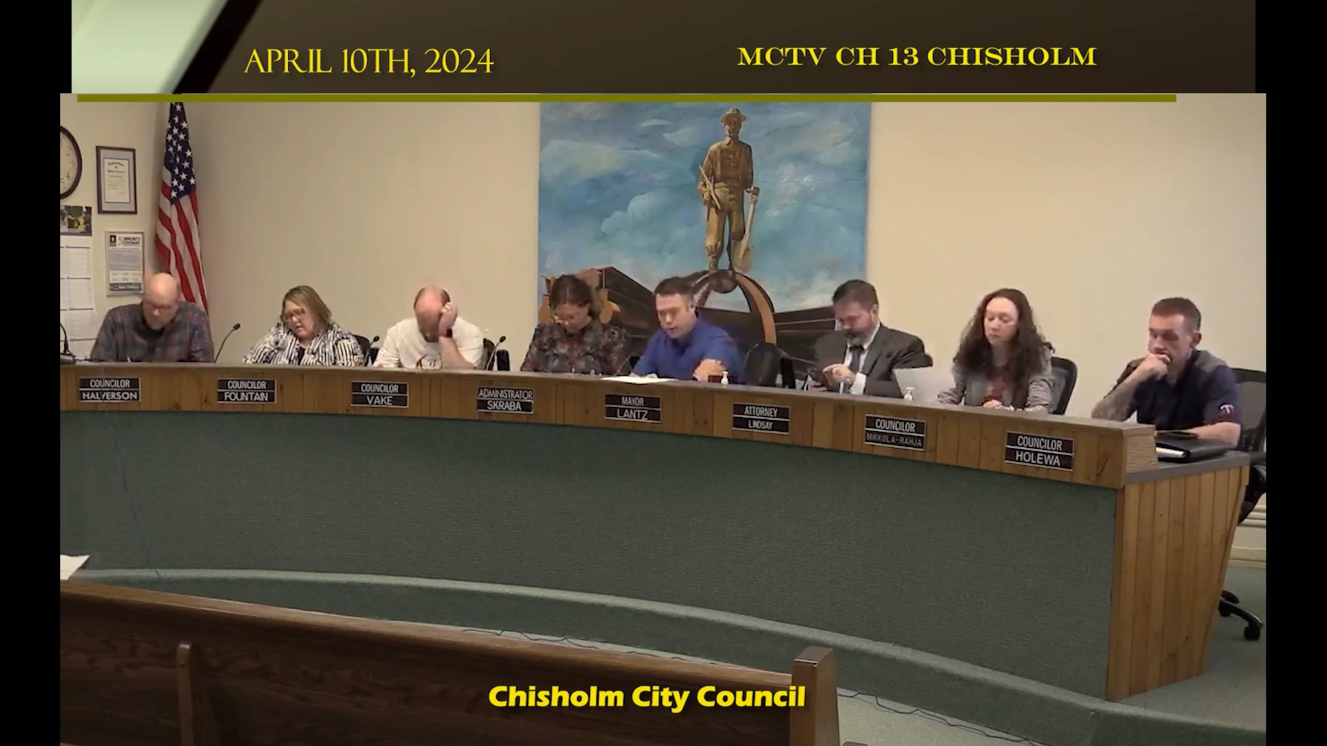 MCTv Area City Council Meetings Chisholm City Council 4.10.24 on Vimeo