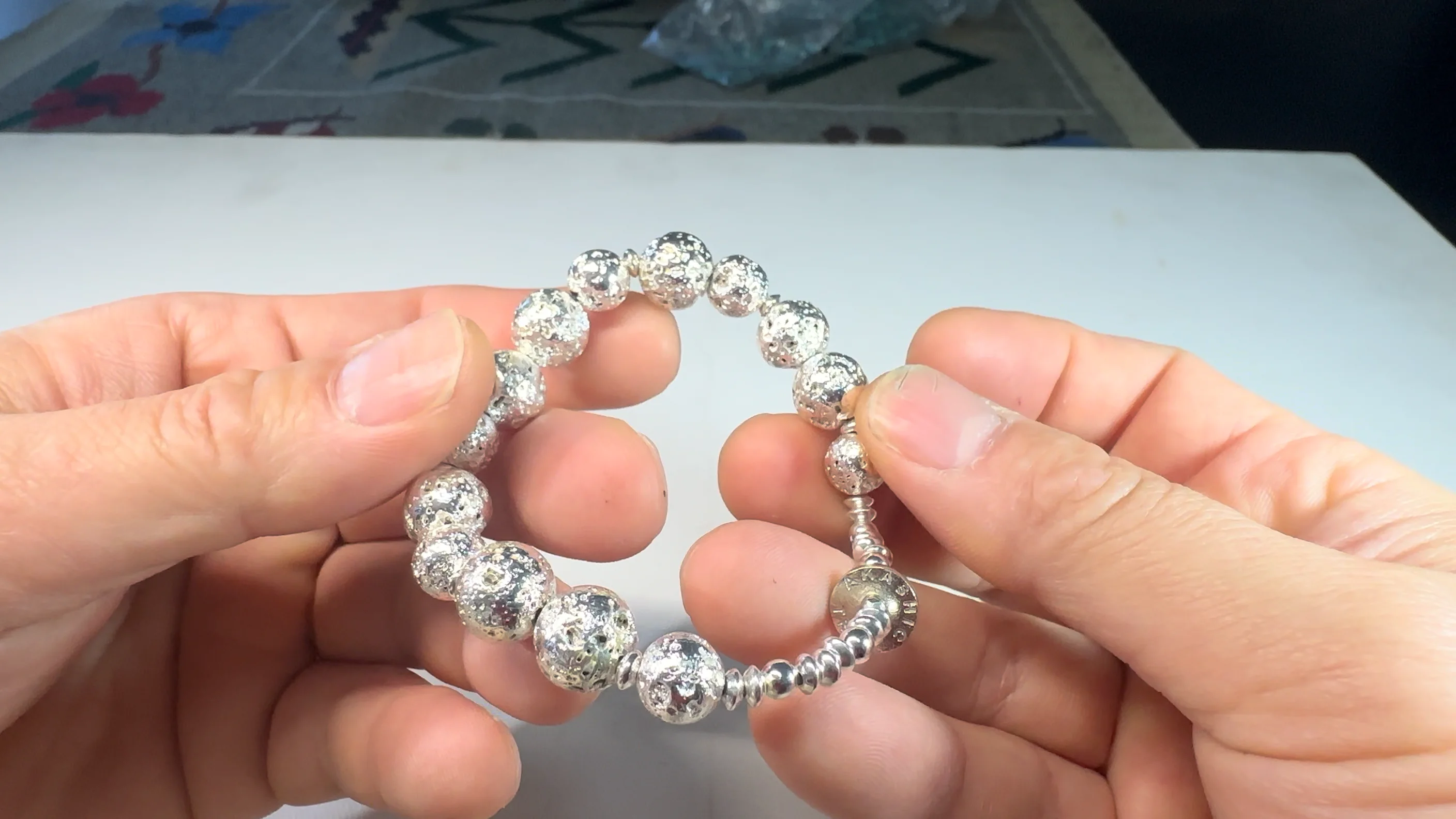 LAVA &SILVER BRACELET (溶岩&シルバーブレスレット)|COLOR LAVA &SILVER BRACELET (溶岩&シルバーブレスレット)|COLOR