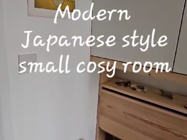 Video 1: Japanese style cosy room with huge builtin bookcase to ceiling top