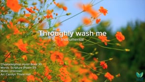 Instrumental - Hymn 30 - Throughly wash me
