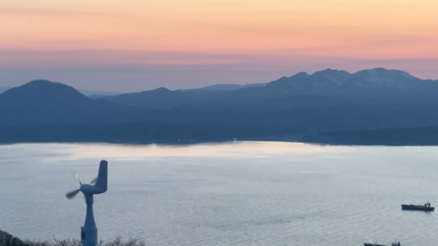 津軽海峡の夕焼け_函館山からのサムネイル画像