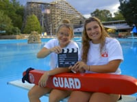 Maddie & Gianna - Pool