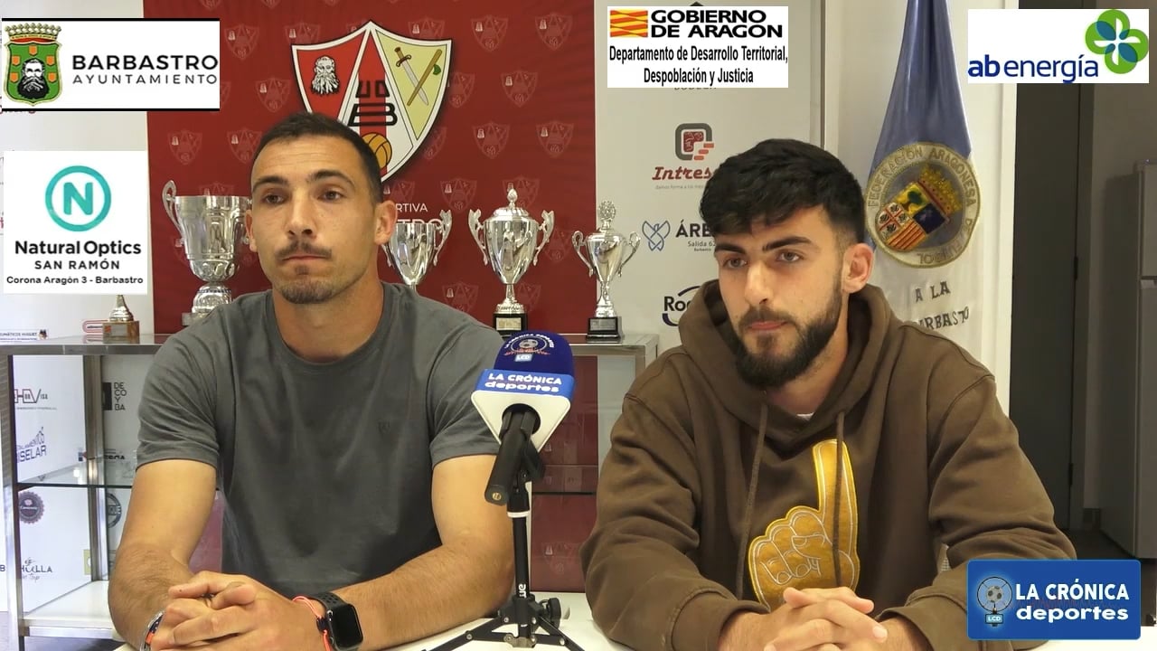 MINGOTES Y CRESPO (Jugadores Barbastro) LA PREVIA UD Barbastro - CD Tudelano - Segunda Rfef / Gr 2