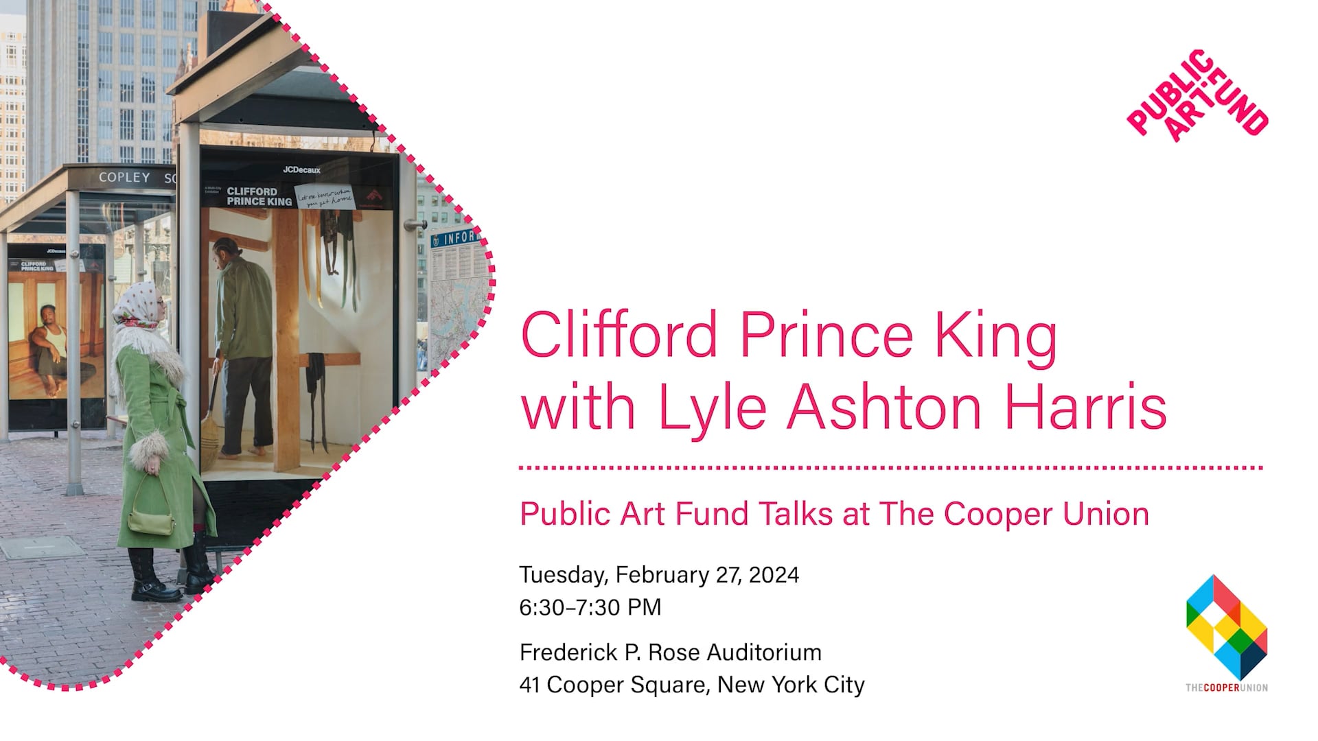 Public Art Fund Talks: Clifford Prince King