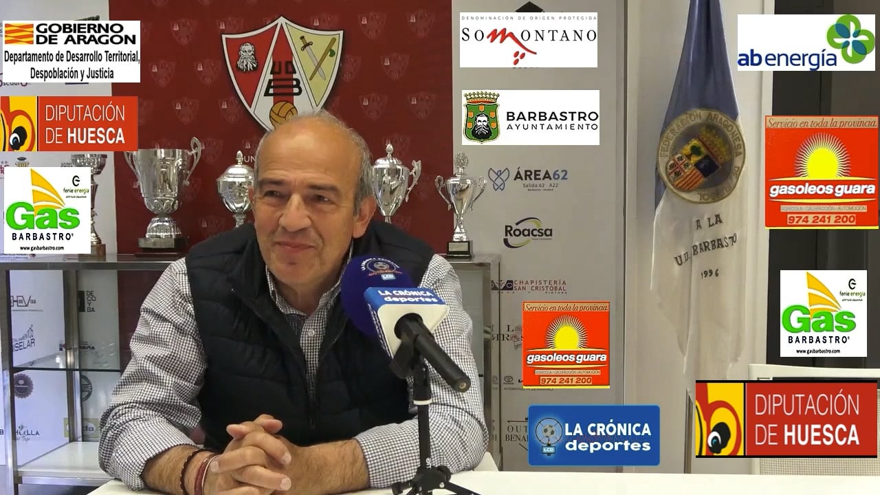 RAFA TORRES (Presidente Barbastro) LA PREVIA UD Barbastro - CD Tudelano / Segunda Rfef - Gr 2