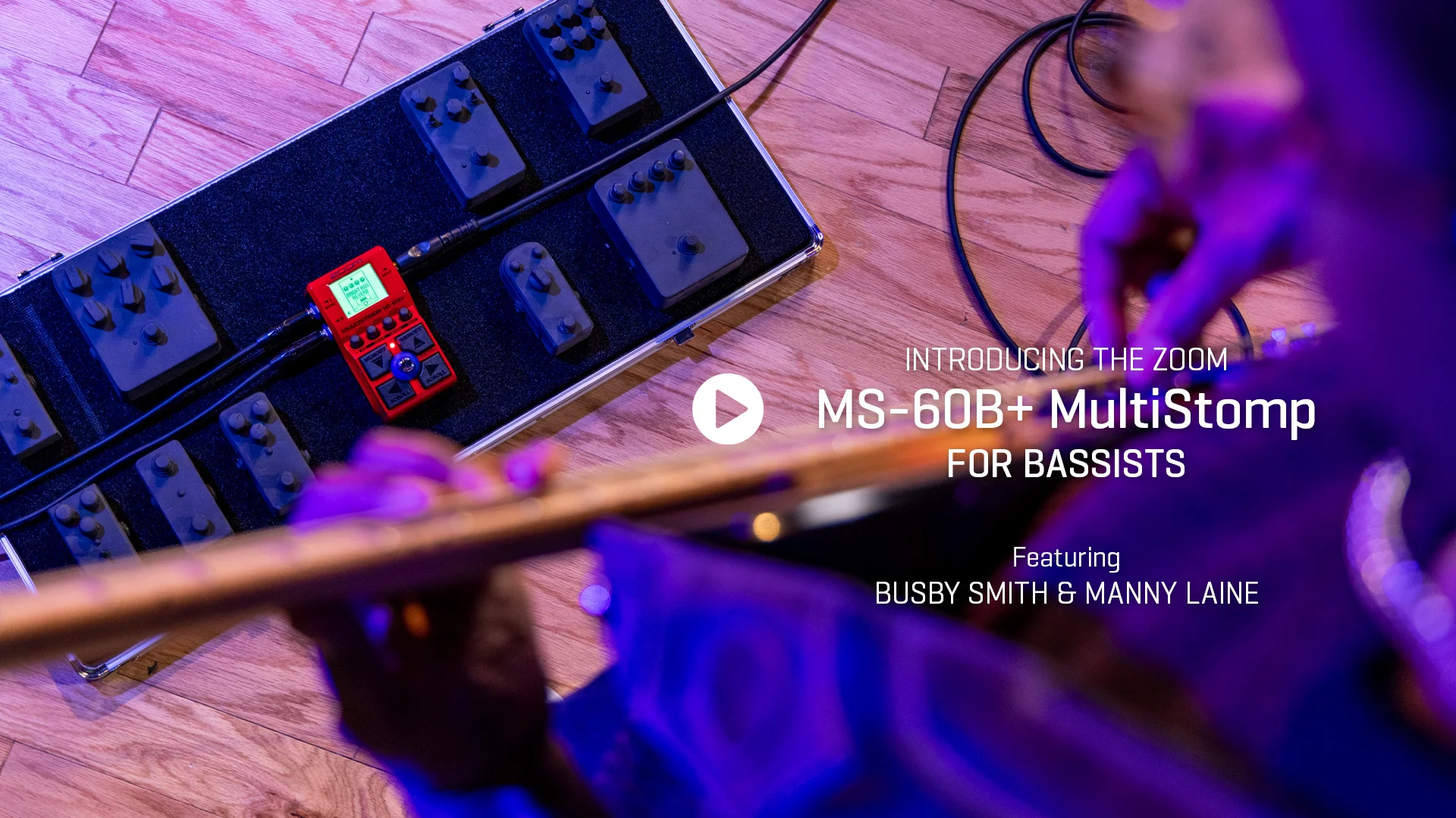 Introducing the Zoom MS-60B+ MultiStomp for Bass Introducing the Zoom MS-60B+ MultiStomp for Bass