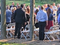 Separate DJ setup for the ceremony