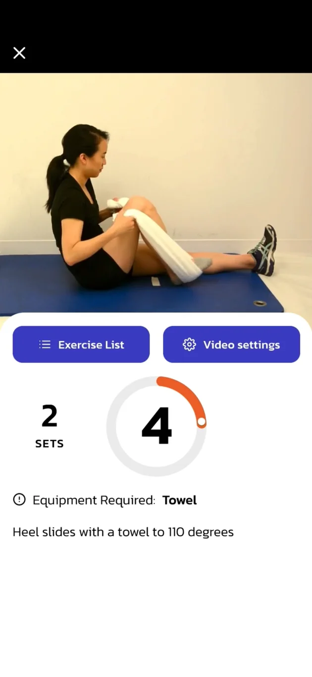 Pre Post Surgery Physical Therapy App ACL, Knee Replacement