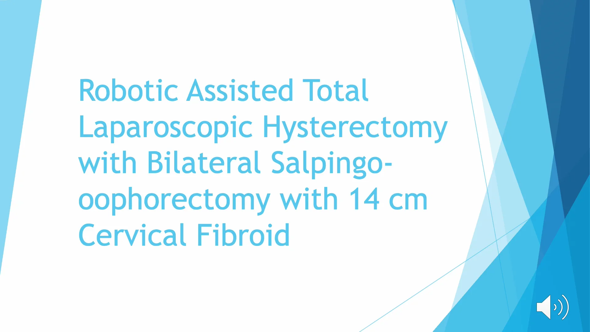 RA TLH w BSO 14cm Fibroid on Vimeo