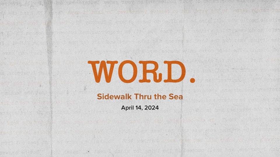 Sidewalk Through the Sea