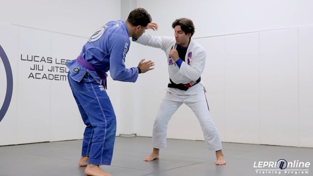 Collar Drag to Leg Push Takedown to Mount
