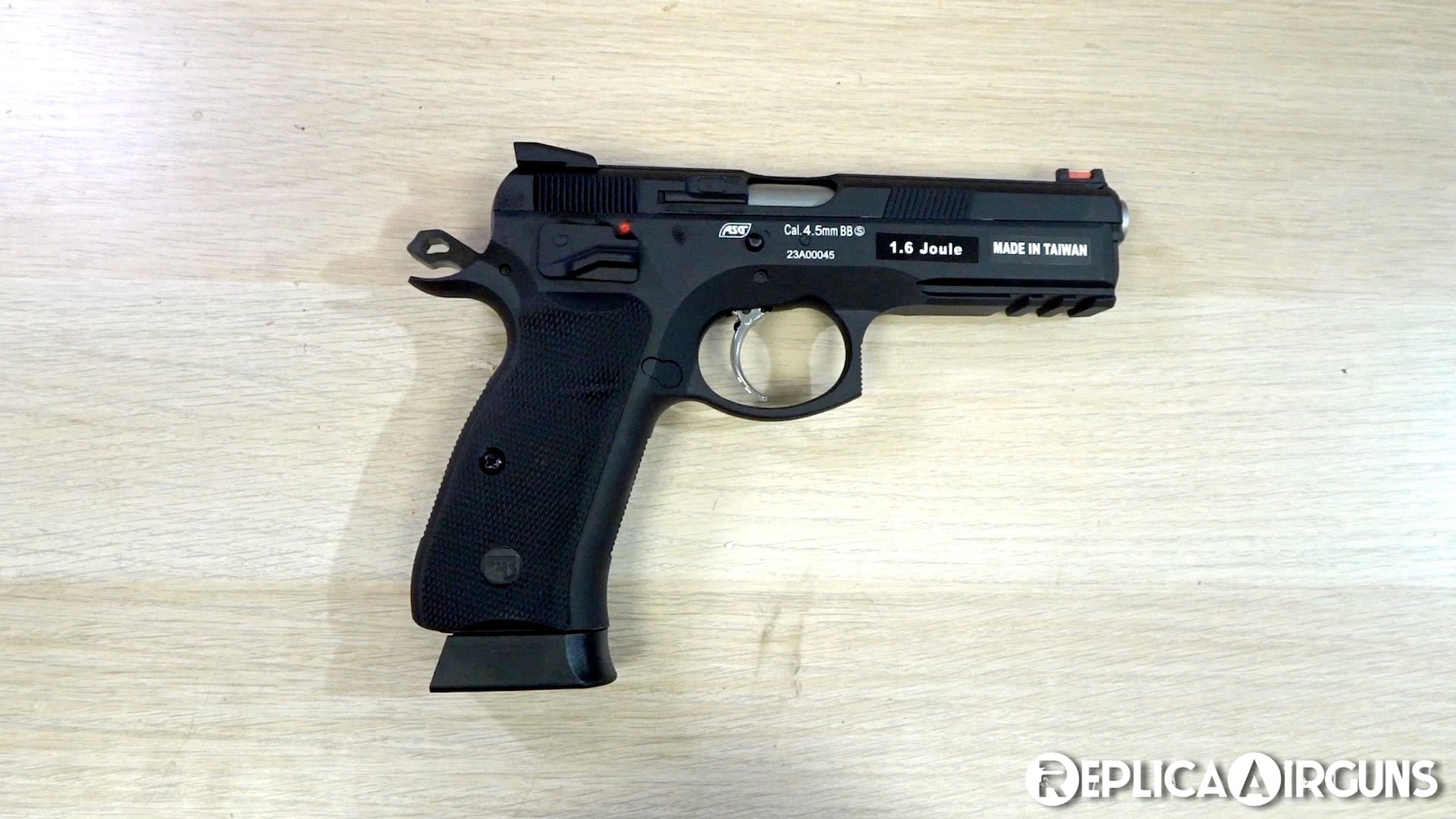 ASG CZ 75 SP-01 Shadow Blowback CO2 BB Pistol Table Top Review