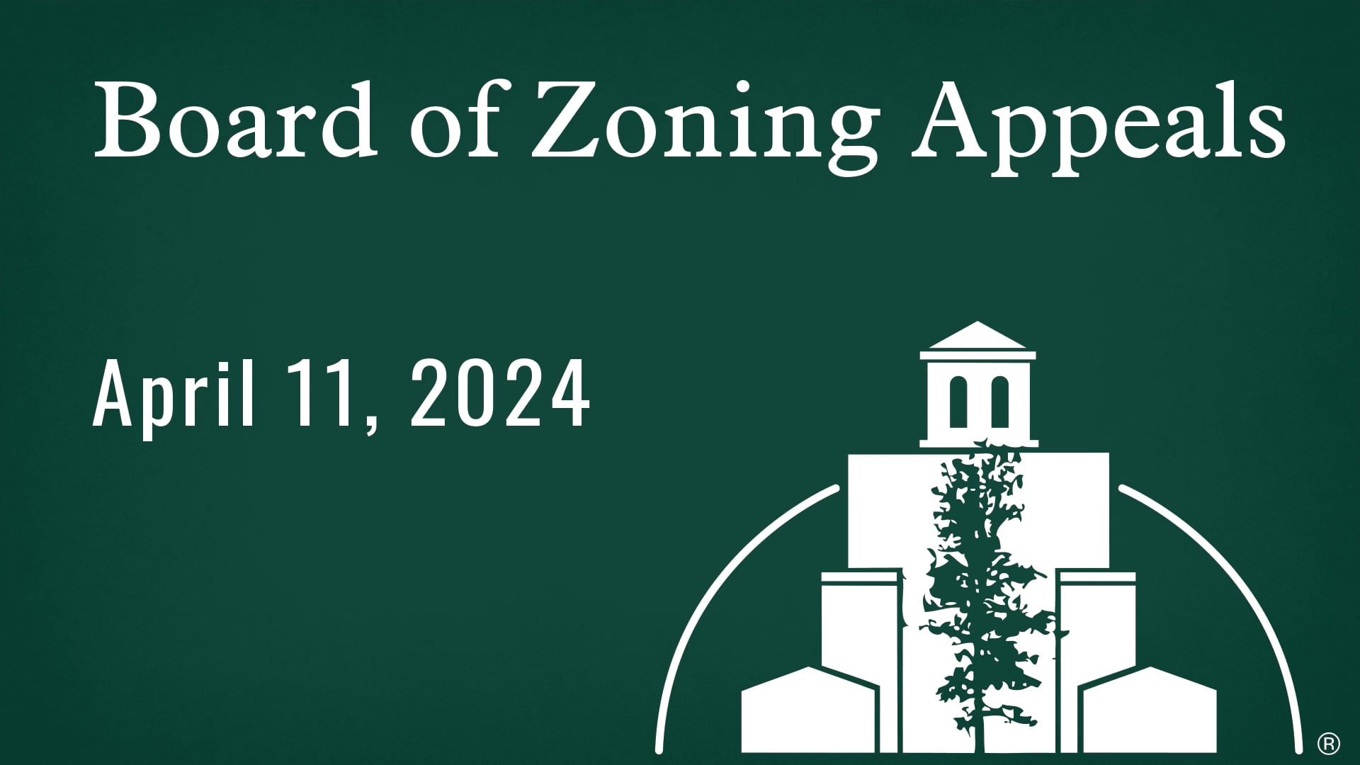 Board of Zoning Appeals April