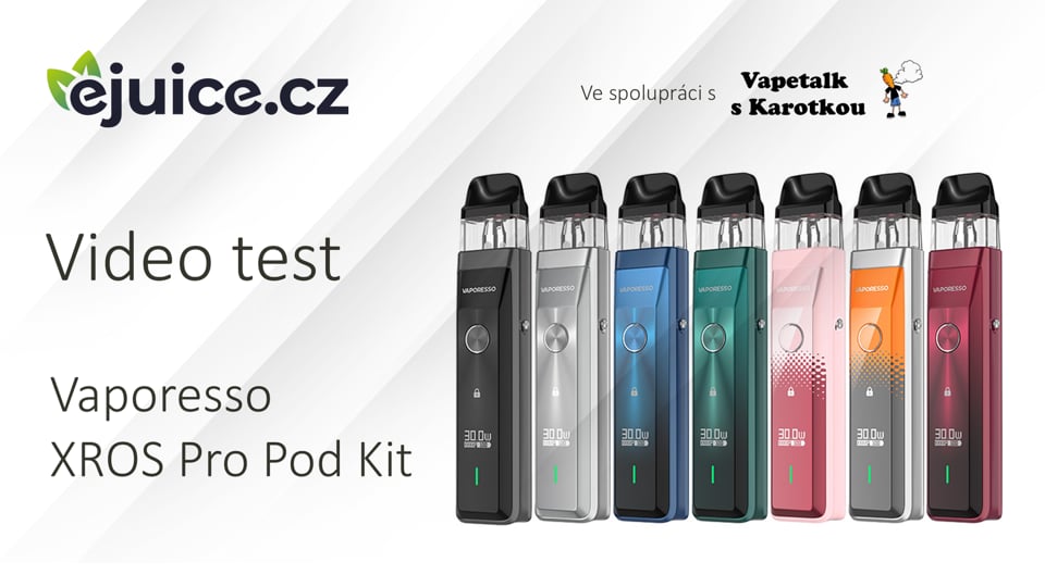 Vaporesso XROS Pro Pod Kit - video test (CZ)