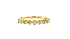 50 ct. t.w. Bezel-Set Diamond Ring in 18kt Yellow Gold