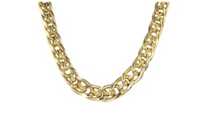 14kt Yellow Gold Graduated Multi-Oval and Curb-Link Necklace