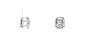 20 ct. t.w. Diamond Cluster Earrings in Sterling Silver