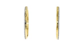 50 ct. t.w. Diamond Hoop Earrings in 18kt Gold Over Sterling
