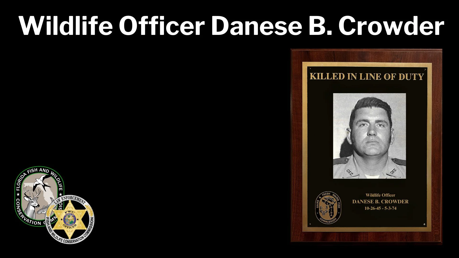 Fallen Officer - Interview with Retired FDLE Special Agent Dallas ...