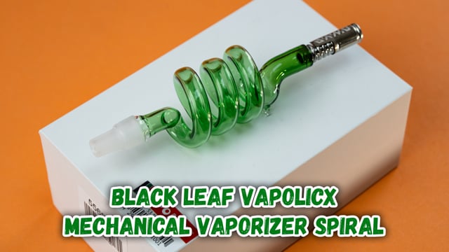 Стеклянная трубка вапорайзер Black Leaf VAPOLICX Mechanical Vaporizer Spiral (Ваполикс механикал спирал)