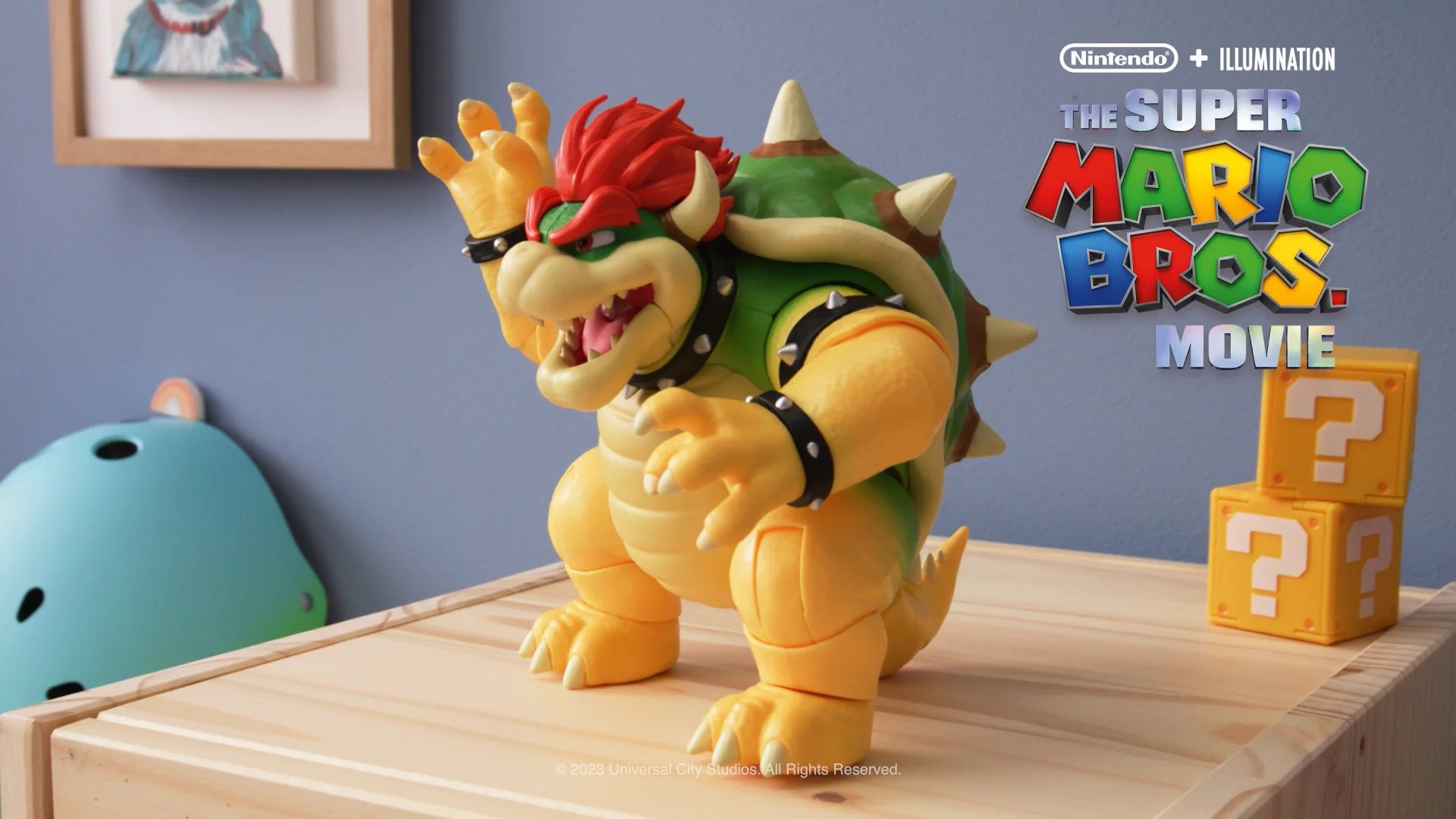 The Super Mario Bros Movie 2023 Bowser popular Figure