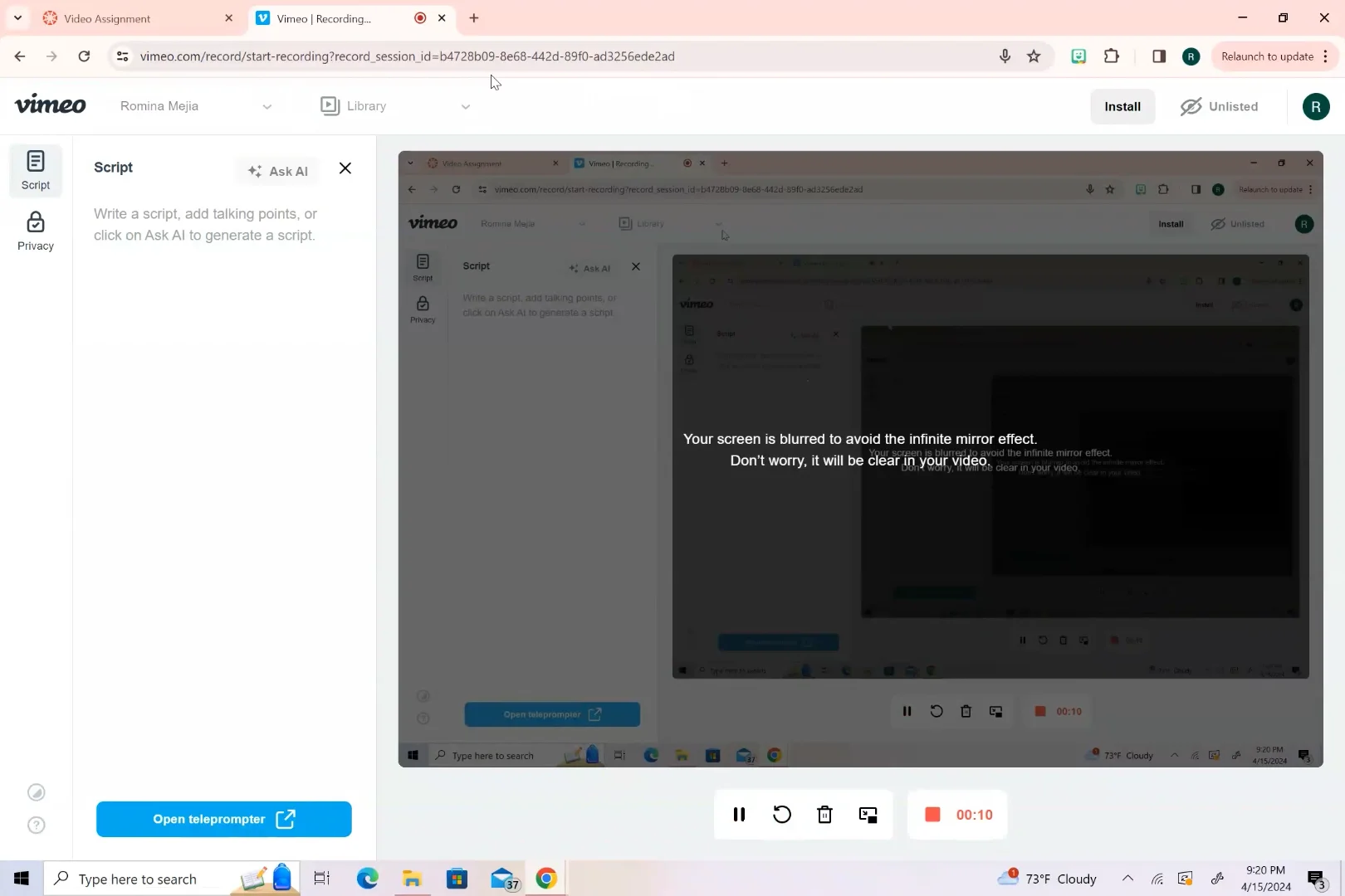 5 min video on Vimeo