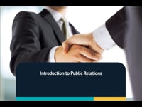 Module 01: Introduction to Public Relations
