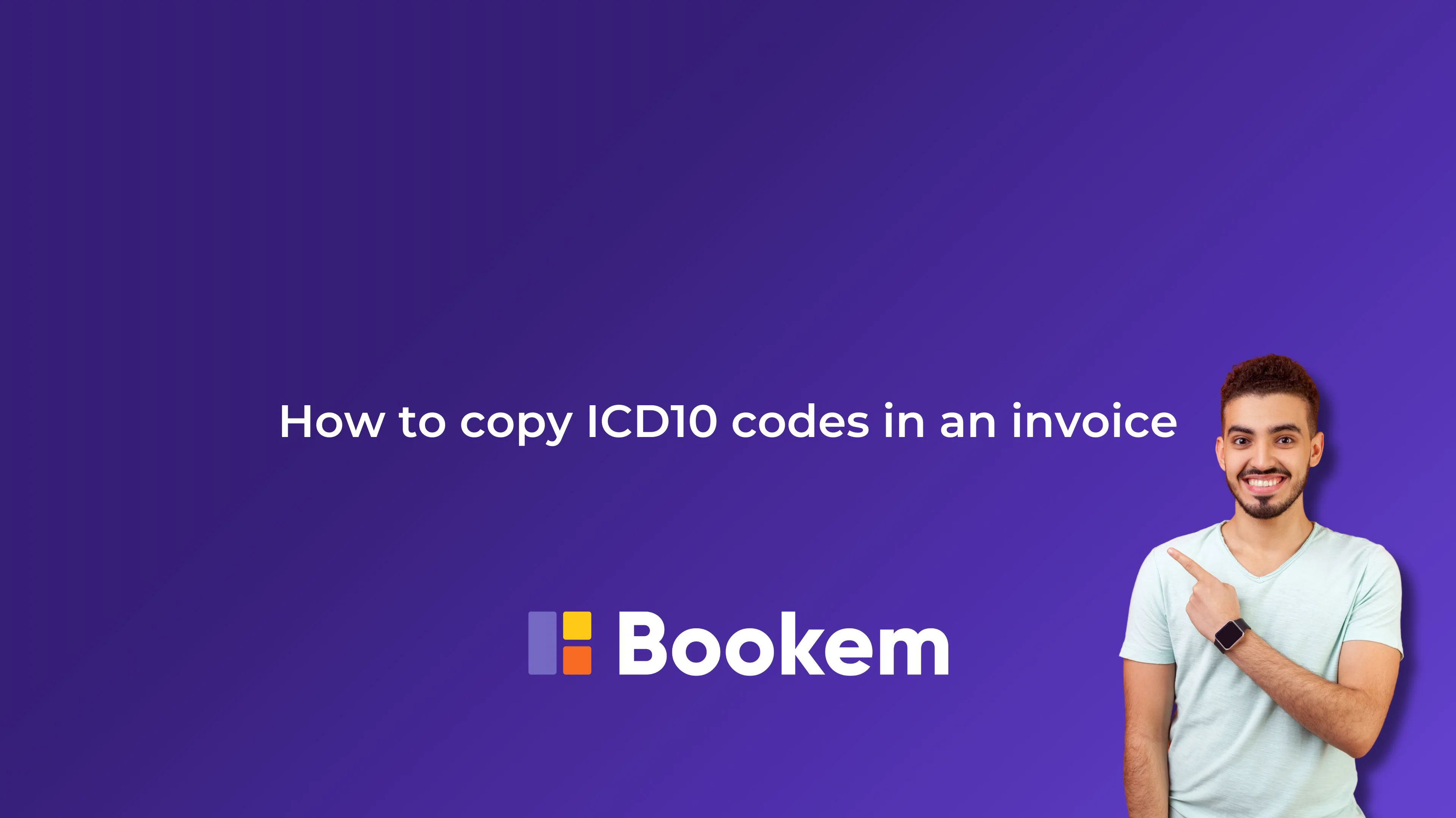 How to copy ICD10 codes in an invoice on Vimeo