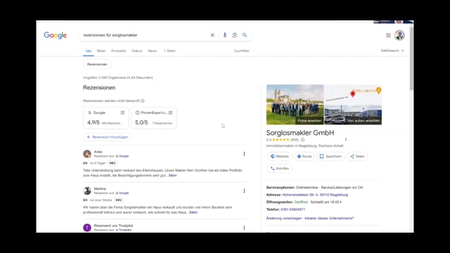 Google Bewertungen