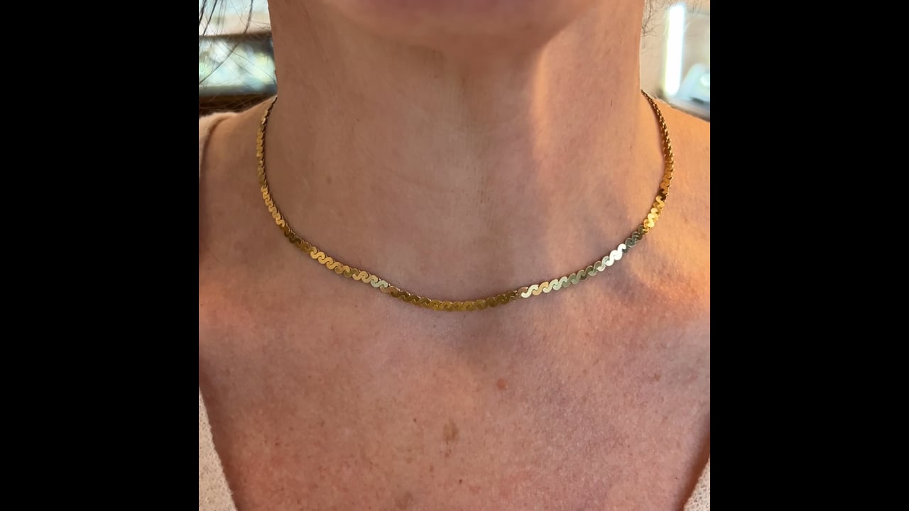 S Link Chain Necklace in 14k Yellow Gold – Filigree Jewelers