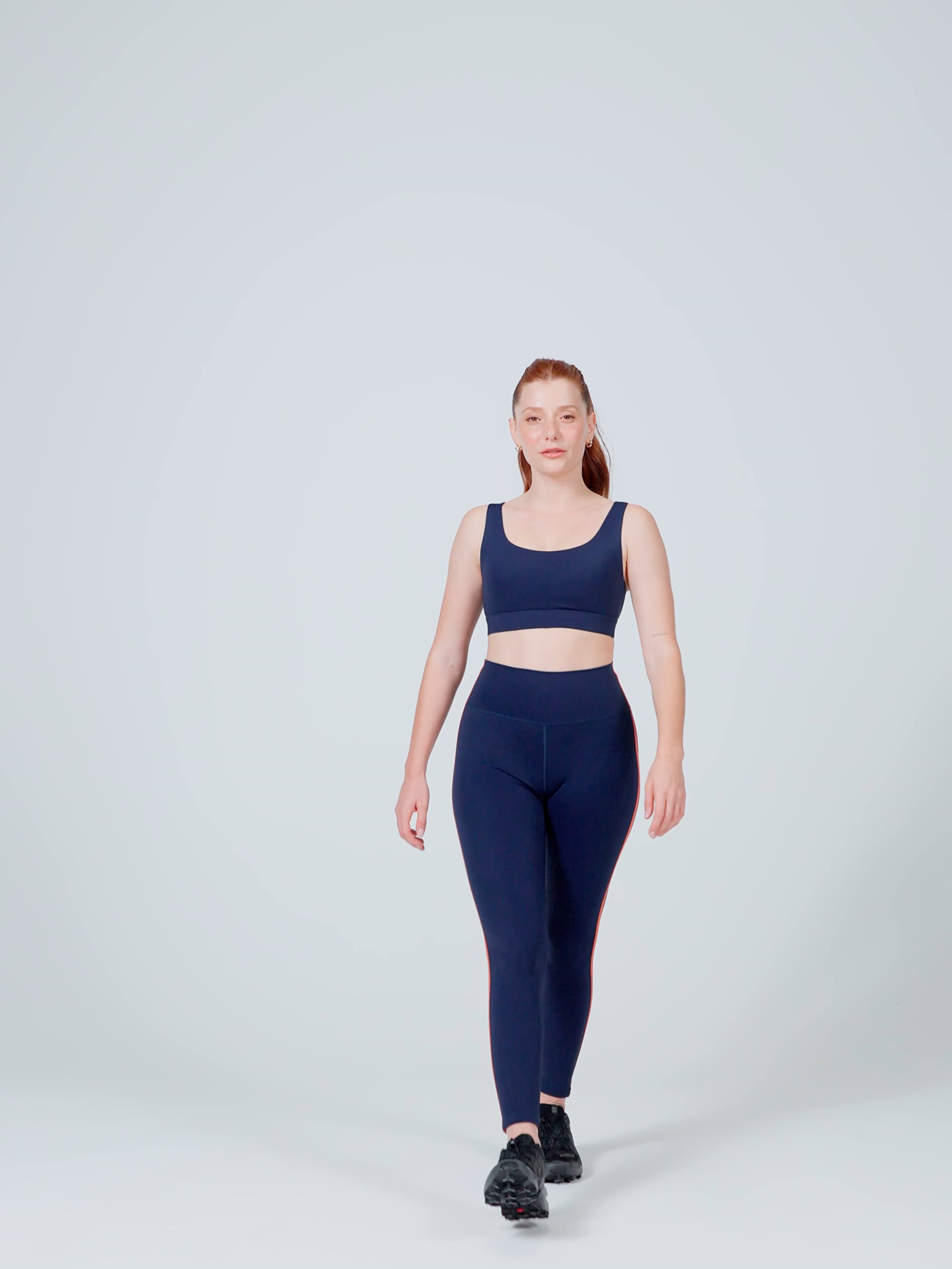 טייץ פסים squat proof באורך ”25 מבד nero